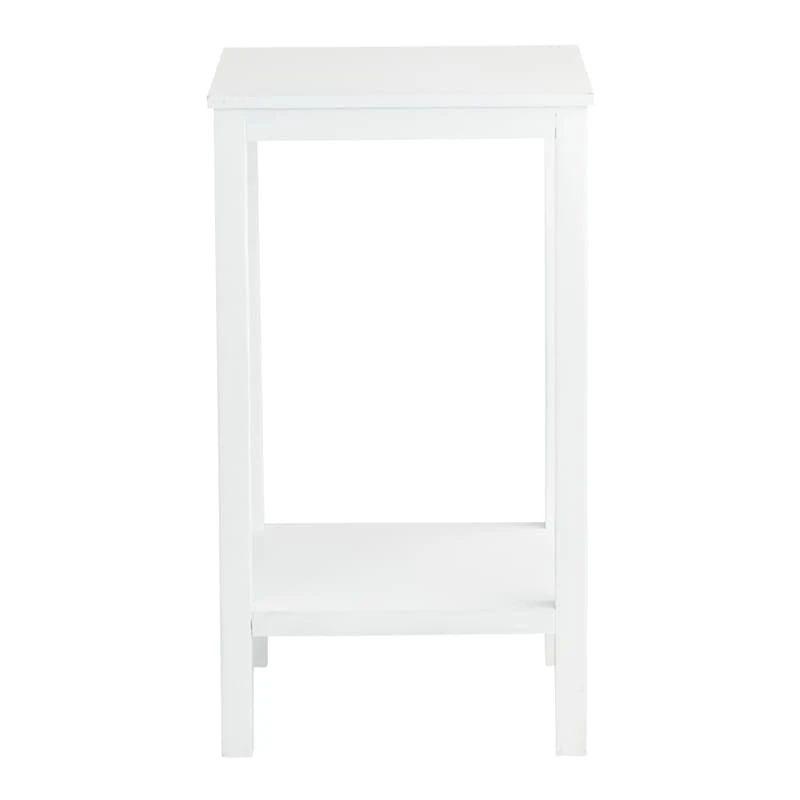 Providence Pratt White Square Accent Table, 25" 4 Providence Pratt White Square Accent Table, 25" - Image 2