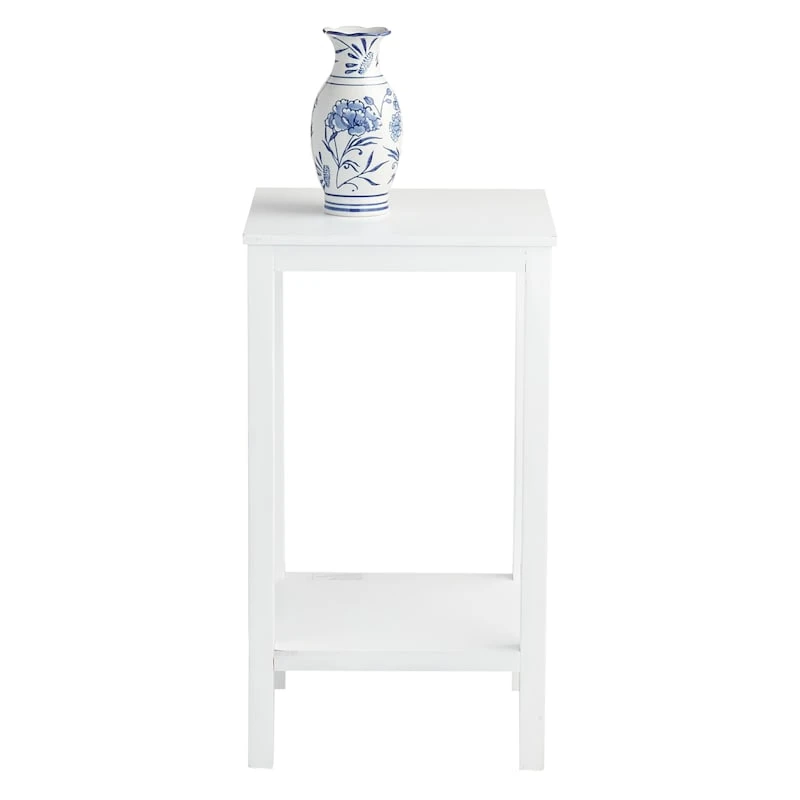 Providence Pratt White Square Accent Table, 25" 7 Providence Pratt White Square Accent Table, 25" - Image 5