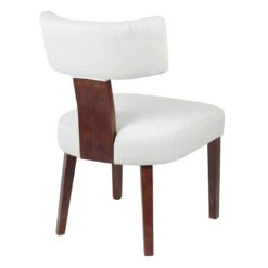Providence Presley T-Back Dining Chair, White -Chic Furniture Store providence presley t back dining chair white 2