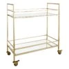 Providence Regina Gold Mirror Bar Cart -Chic Furniture Store providence regina gold mirror bar cart