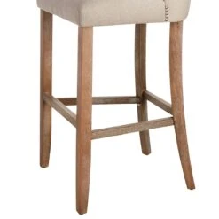 Providence Ring Back Barstool, Linen -Chic Furniture Store providence ring back barstool linen 4