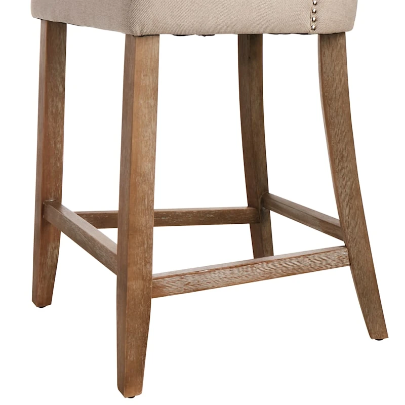 Providence Ring Back Counter Stool, Linen 7 Providence Ring Back Counter Stool, Linen - Image 5