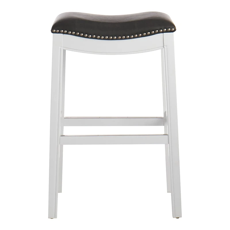 Providence Rylan Backless Barstool, White 4 Providence Rylan Backless Barstool, White - Image 2