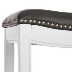 Providence Rylan Backless Barstool, White 8 Providence Rylan Backless Barstool, White -Chic Furniture Store providence rylan backless barstool white 2