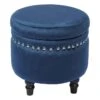 Providence Stanley Storage Ottoman, Navy Blue 1 Providence Stanley Storage Ottoman, Navy Blue -Chic Furniture Store providence stanley storage ottoman navy blue