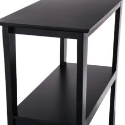 Providence Theodore Black 3-Tier Thick Leg Bookshelf, 29" -Chic Furniture Store providence theodore black 3 tier thick leg bookshelf 29 2