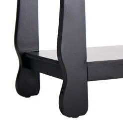 Providence Theodore Black 3-Tier Thick Leg Bookshelf, 29" -Chic Furniture Store providence theodore black 3 tier thick leg bookshelf 29 3