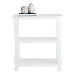 Chic Furniture Store -Chic Furniture Store providence theodore white 3 tier thick leg bookshelf 29 1