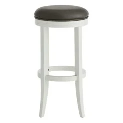 Providence Victoria Backless Barstool, White -Chic Furniture Store providence victoria backless barstool white 1