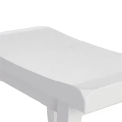 Providence White Saddle Backless Barstool, 29" -Chic Furniture Store providence white saddle backless barstool 29 3