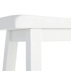 Providence White Saddle Backless Counter Stool, 24" 10 Providence White Saddle Backless Counter Stool, 24" -Chic Furniture Store providence white saddle backless counter stool 24 3