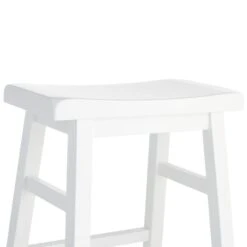 Providence White Saddle Backless Counter Stool, 24" 11 Providence White Saddle Backless Counter Stool, 24" -Chic Furniture Store providence white saddle backless counter stool 24 4