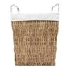 Rectangle Twisted Wicker Laundry Hamper, Small -Chic Furniture Store rectangle twisted wicker laundry hamper small