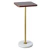 Remy Wood & Marble Drink Table -Chic Furniture Store remy wood marble drink table