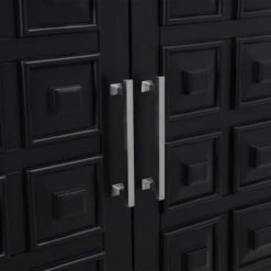 Sadie 2-Drawer Geometric Cabinet, Black 14 Sadie 2-Drawer Geometric Cabinet, Black -Chic Furniture Store sadie 2 drawer geometric cabinet black 4