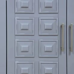 Sadie 2-Drawer Geometric Cabinet, Grey 16 Sadie 2-Drawer Geometric Cabinet, Grey -Chic Furniture Store sadie 2 drawer geometric cabinet grey 6