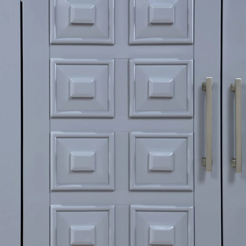 Sadie 2-Drawer Geometric Cabinet, Grey 9 Sadie 2-Drawer Geometric Cabinet, Grey - Image 7