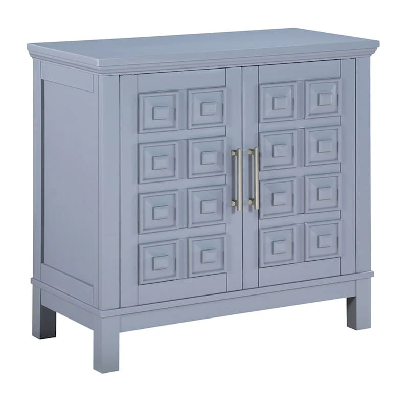 Sadie 2-Drawer Geometric Cabinet, Grey 3 Sadie 2-Drawer Geometric Cabinet, Grey
