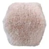Sammy Shag Pouf, Pink -Chic Furniture Store sammy shag pouf pink