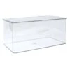 Small Clear Hinged Storage Bin Set, 10.25x7.25 -Chic Furniture Store small clear hinged storage bin set 10.25x7.25