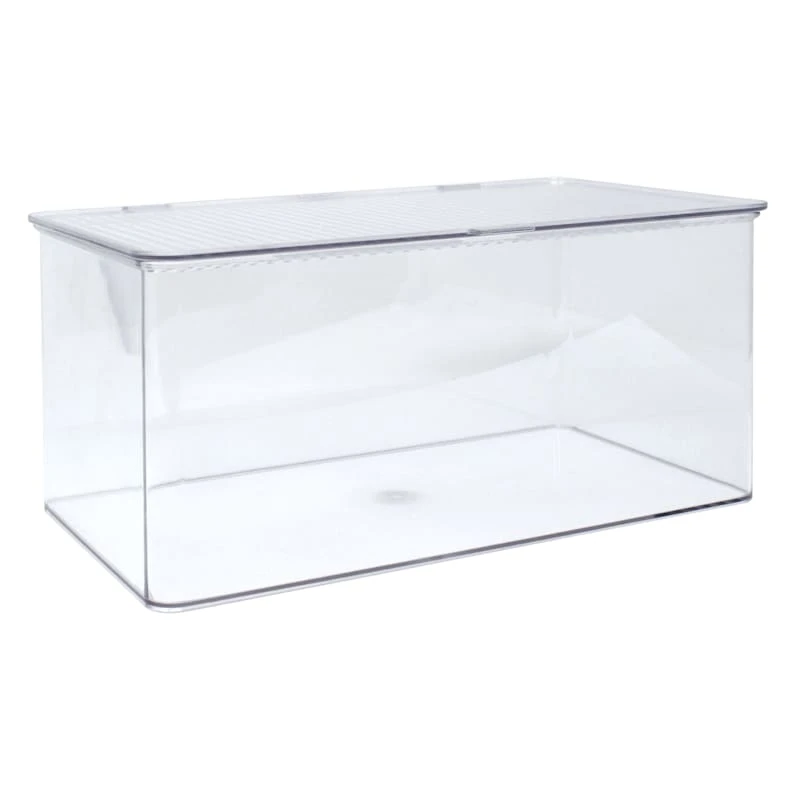 Small Clear Hinged Storage Bin Set, 10.25x7.25 3 Small Clear Hinged Storage Bin Set, 10.25x7.25