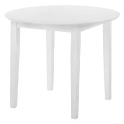 Sophia White Round Dining Table, 35"