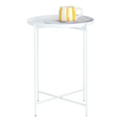 Tate Tray Side Table, White 8 Tate Tray Side Table, White -Chic Furniture Store tate tray side table white 2