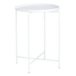Tate Tray Side Table, White