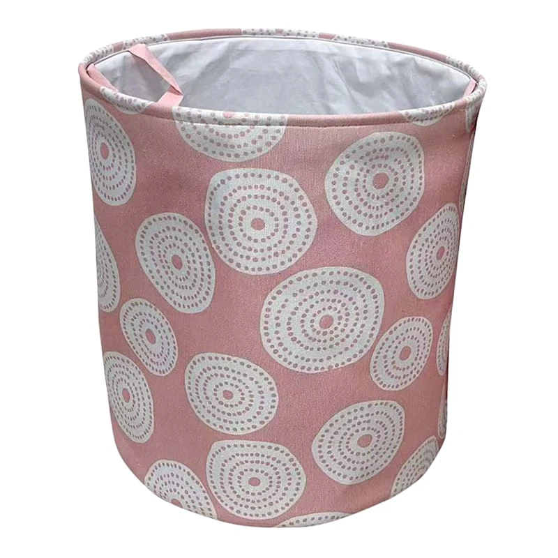 Tiny Dreamers Aussie Pink Circle Laundry Hamper, Medium 3 Tiny Dreamers Aussie Pink Circle Laundry Hamper, Medium