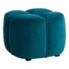 Tracey Boyd Teal Ottoman 1 Tracey Boyd Teal Ottoman -Chic Furniture Store tracey boyd teal ottoman