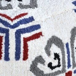 Tracey Boyd Tile Tufted Pouf, Blue -Chic Furniture Store tracey boyd tile tufted pouf blue 2