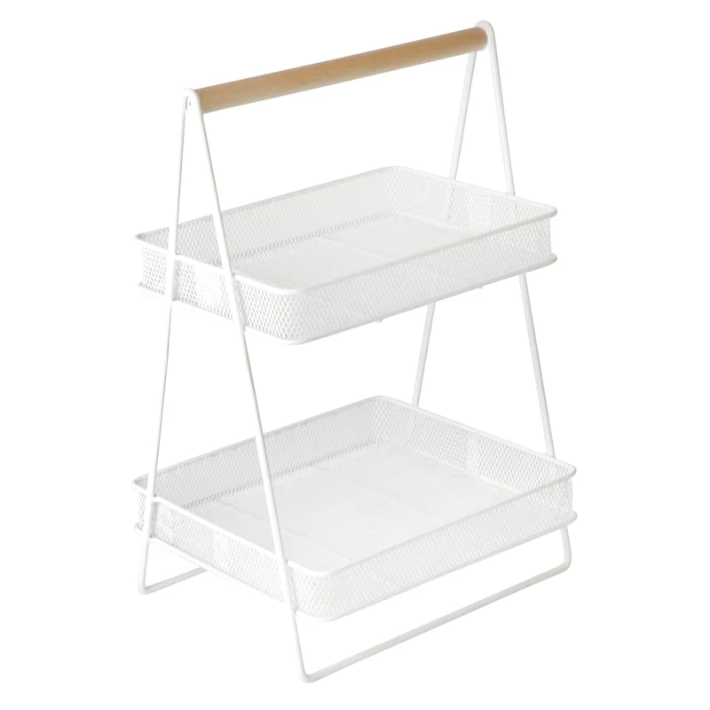 Ty Pennington 2-Tier Cozy Caddy, White Metal 3 Ty Pennington 2-Tier Cozy Caddy, White Metal