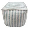 Ty Pennington Lex Blue Striped Square Pouf, 16" 2 Ty Pennington Lex Blue Striped Square Pouf, 16" -Chic Furniture Store ty pennington lex blue striped square pouf 16