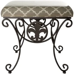 Vanity Fleur De Lis Black Rec