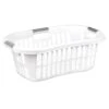 White Laundry Basket, 40l -Chic Furniture Store white laundry basket 40l