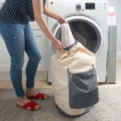 Woolite Heavy Duty Laundry Bag With Strap -Chic Furniture Store woolite heavy duty laundry bag with strap 3