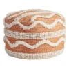 Ziggy Tufted Pouf, Burnt Orange -Chic Furniture Store ziggy tufted pouf burnt orange